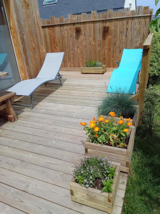 Tiny House Dans Jardin Arbore Perros-Guirec Exterior foto